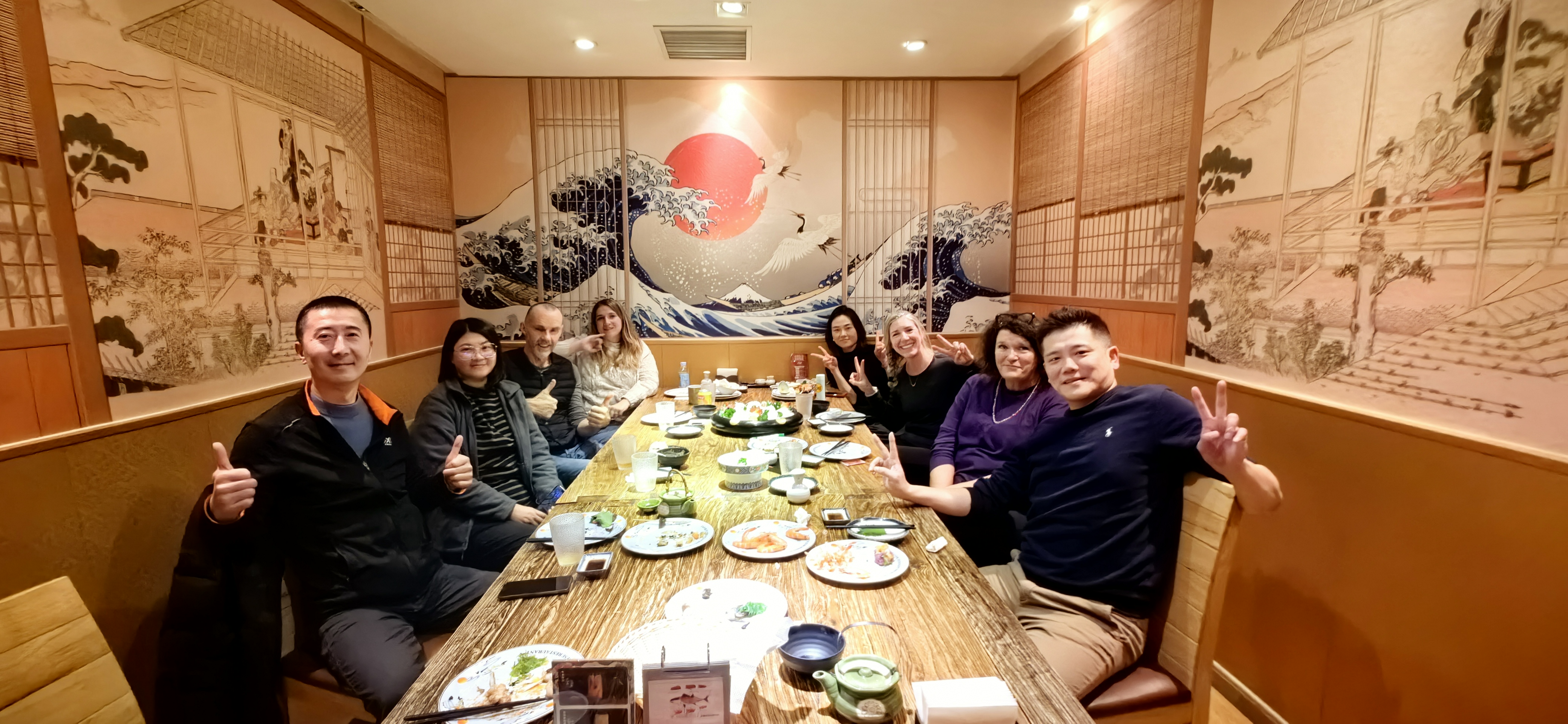 HOOWAY, BUFF and Klean Kanteen teams at ISPO Beijing dinner