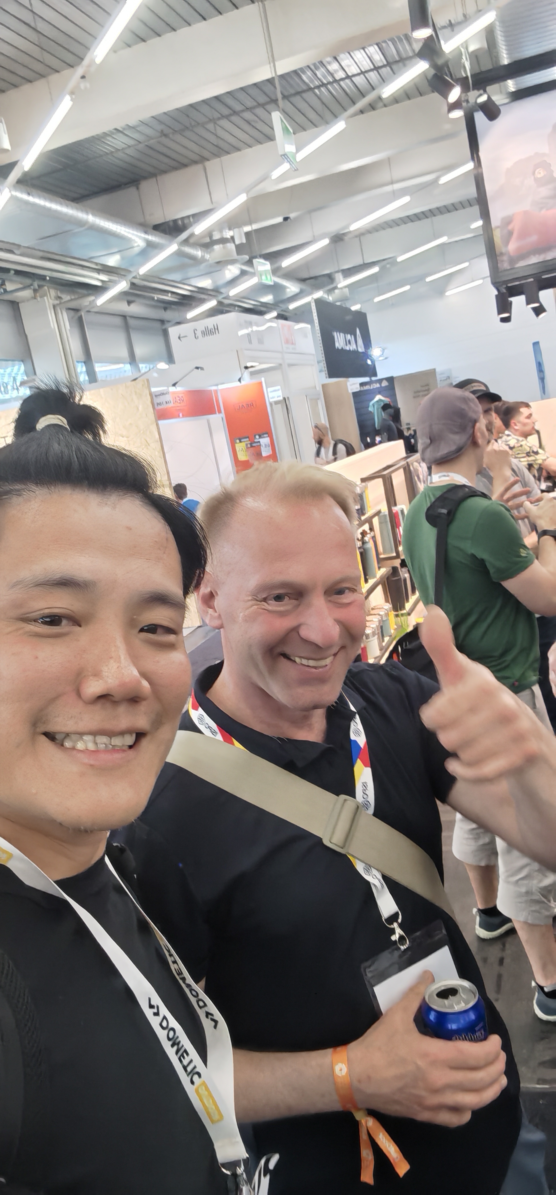 HOOWAY founder with old friend Martin at ISPO