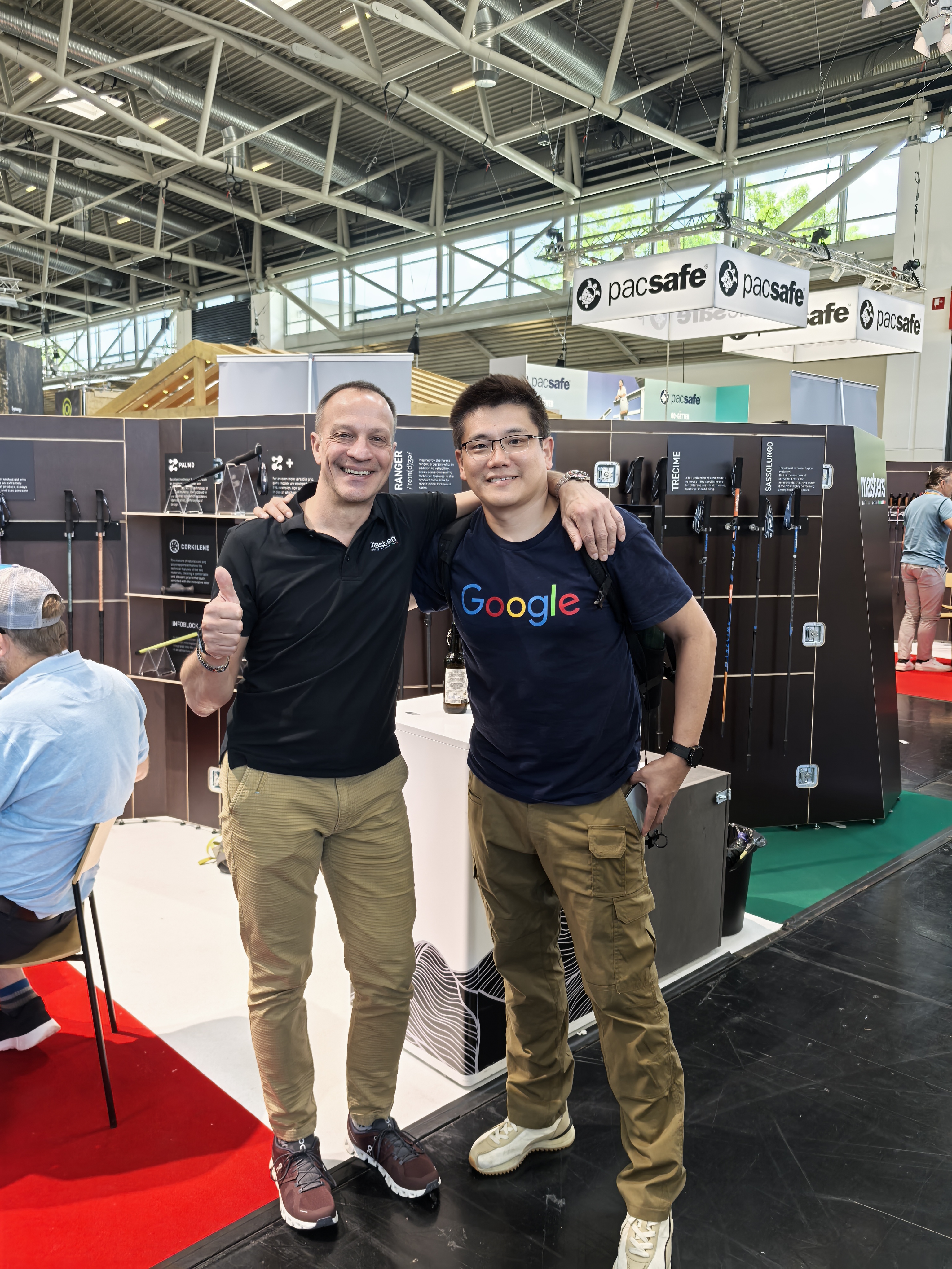 HOOWAY founder Frank Gao with MASTERS owner Paolo